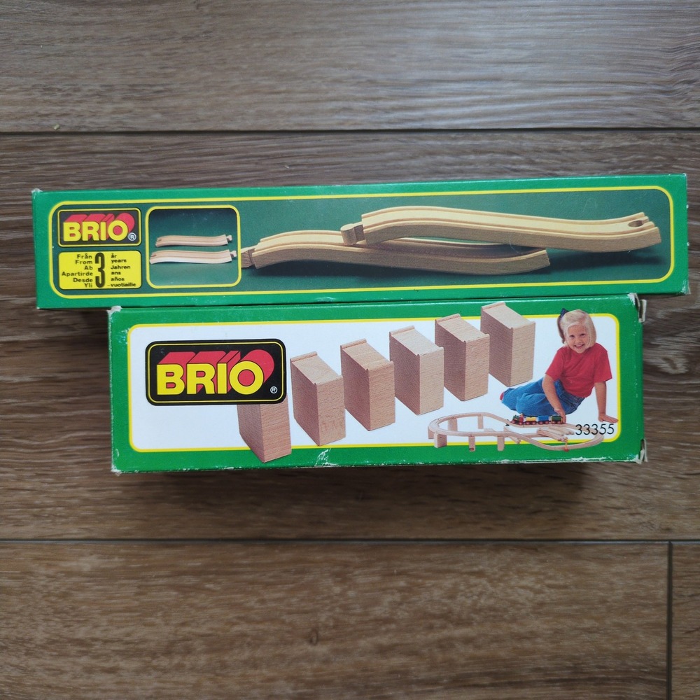 Vtg 90's Brio Ascending Tracks + Riser Supports 33332 33355 Sweden NEW BOX